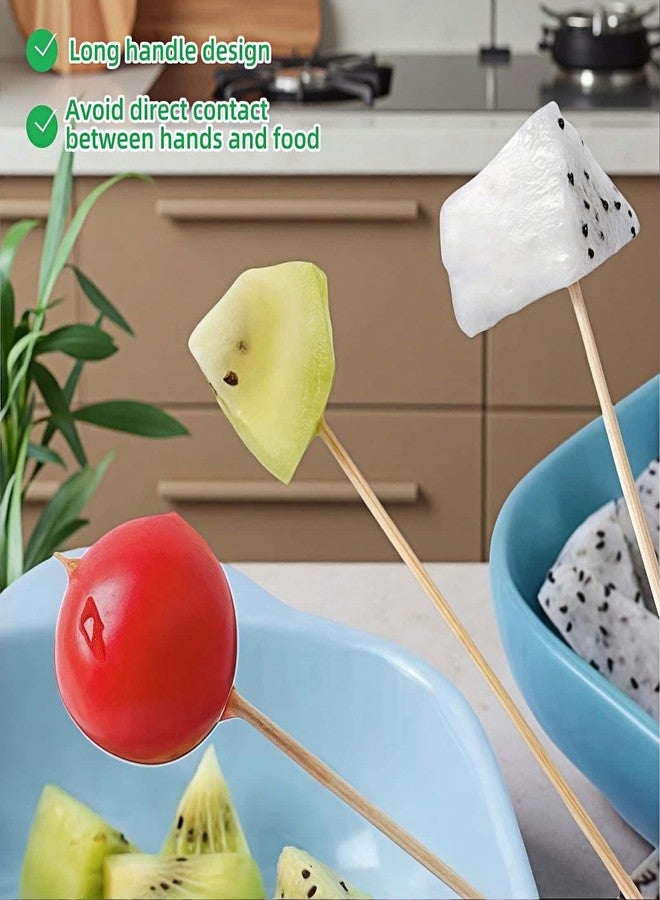 RyanDesign 4.7" White Pearl Bamboo Cocktail Toothpicks - 150 Count, Eco-Friendly Appetizer Picks for Drinks, Snacks & Party Decor (Grip-Enhanced, Non-Slip) (White) - Image 5